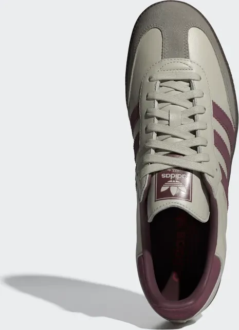 adidas Samba OG putty grey/maroon/gold metallic