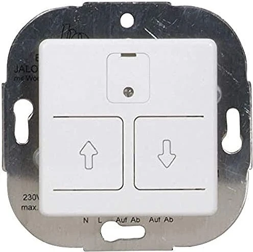 Opus Elektronischer Rollladenschalter mit 24h Automatik, polarweiß