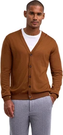Falke Basic Apparel Cardigan V-Ausschnitt Strickjacke braun (Herren)