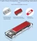 Orico TCM2-C3, rot/transparent, USB-C 3.1 Vorschaubild