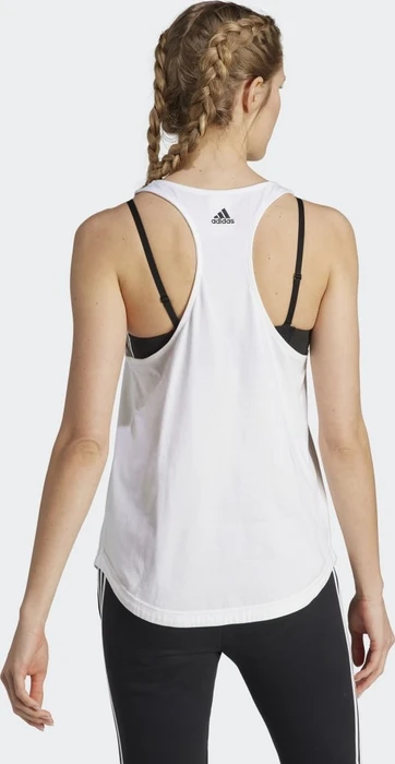 adidas Loungewear Essentials Loose Logo Funktionsshirt ärmellos weiß/schwarz (Damen)