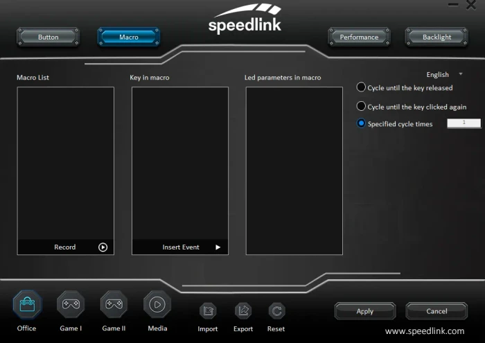 Speedlink Taurox Gaming Mouse schwarz, USB