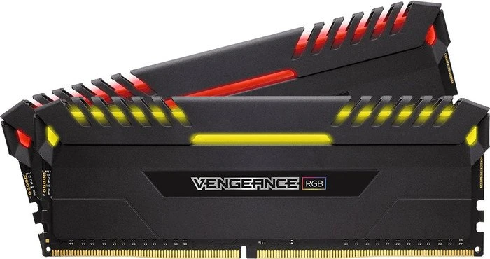 Corsair Vengeance RGB schwarz UDIMM 16GB Kit, DDR4-3200, CL16-18-18-36