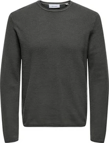 ONLY & SONS Eric Strickpullover grey pinstripe (Herren)