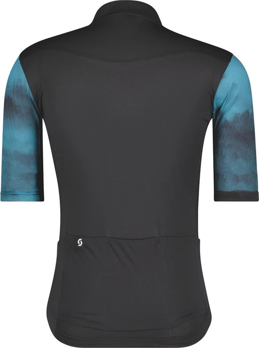 Scott Gravel 10 Trikot kurzarm black/nile blue (Herren)