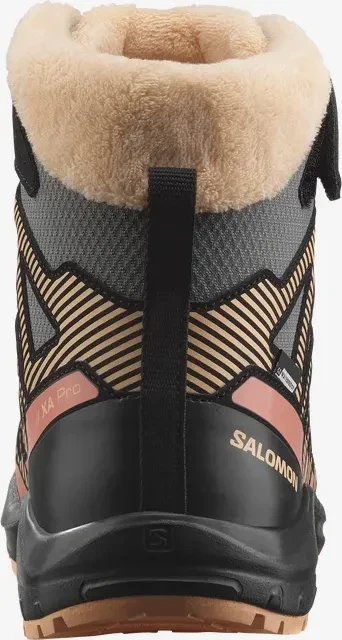 Salomon XA Pro V8 Winter Waterproof pewter/black/peach fuzz (Junior)