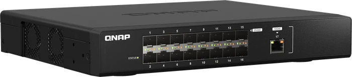 QNAP QSW-M5200 Desktop 25G Managed Switch, 16x SFP28, 1x RJ-45