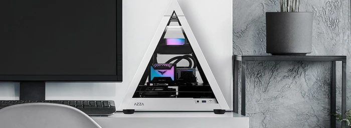 AZZA Pyramid Mini 806, Glasfenster, Mini-ITX