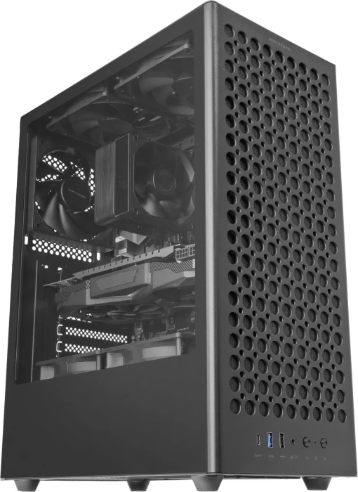 Mars Gaming MC-T800 Black, Glasfenster