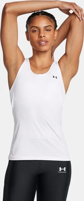 Under Armour HeatGear Armour Racer Funktionsshirt ärmellos weiß/schwarz (Damen)