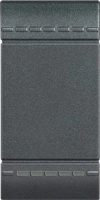 Bticino LivingLight Wippe neutral beleuchtet 1-modulig, anthrazit