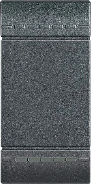 Bticino LivingLight Wippe neutral beleuchtet 1-modulig, anthrazit