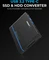 Sabrent PCIe NVMe + 2.5/3.5" SSD/HDD Converter, M.2 Dockingstation mit Klon-Funktion, USB-C 3.1 Vorschaubild