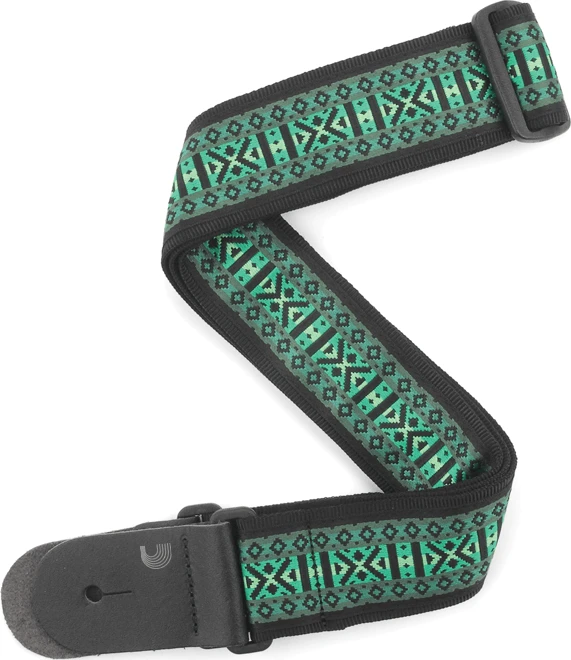 D'Addario Nylon Woven Guitar Strap Monterey Green
