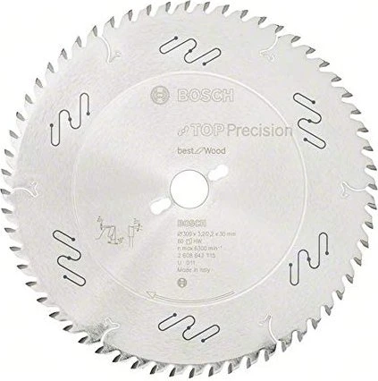 Bosch Professional Top Precision Best for Wood Kreissägeblatt 60Z, 300x2.2x30mm, 1 Stück