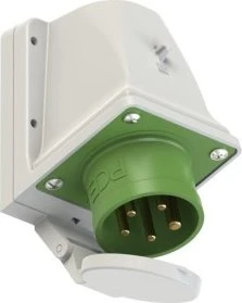 PCE CEE-Wandgerätestecker 16A 5p 10h IP44 mit Deckel