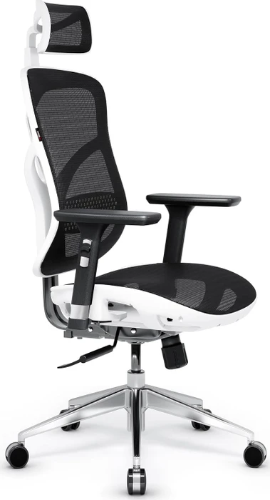 Diablo Chairs V-Basic Ergonomischer Bürostuhl, weiß/schwarz