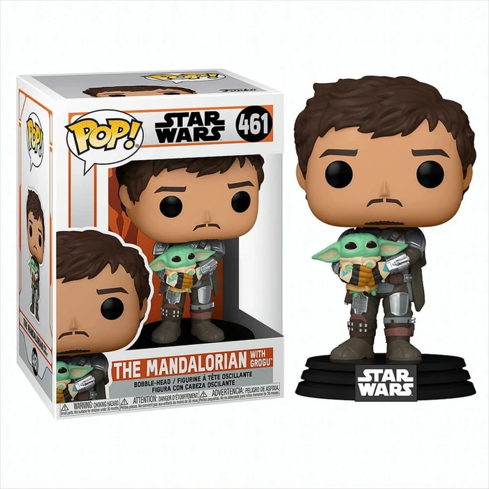 FunKo Pop! - Star Wars The Mandalorian - The Mandalorian with Grogu