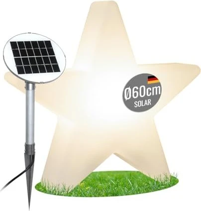 8 seasons design Solar White Motiv Shining Star 60cm LED warmweiß