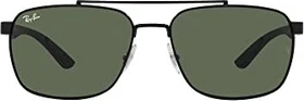 Ray-Ban RB3701 59mm poliert schwarz/grün