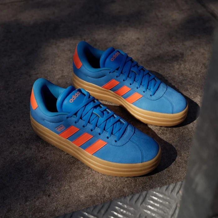 adidas VL Court Bold ray blue/impact orange/gum (Damen)