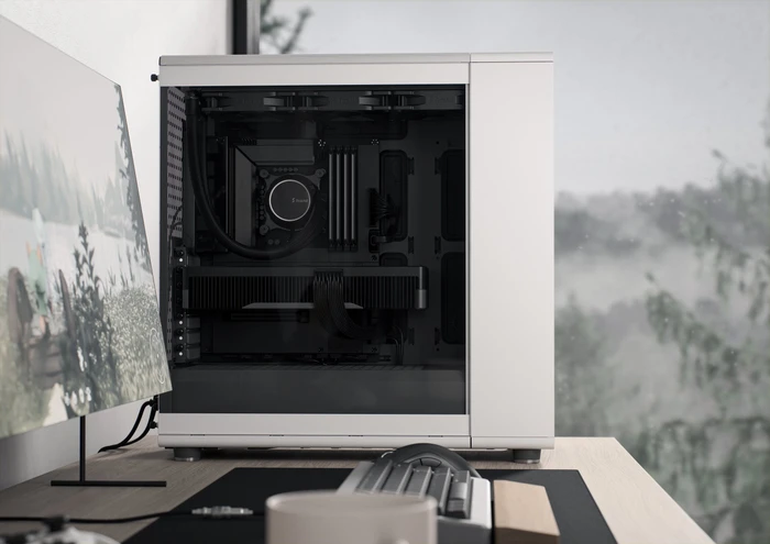 Fractal Design North XL RC Chalk White TG Clear, Glasfenster
