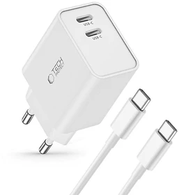 Tech-Protect C35W USB-C Wall Charger 35W + USB-C Kabel weiß