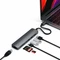 Satechi USB-C Slim Multi-Port with Ethernet Adapter, Space Gray, Dual-Slot-Cardreader, USB-C 3.0 [Stecker] Vorschaubild