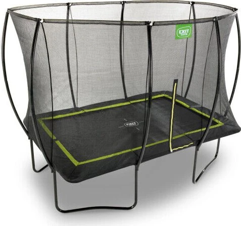 Exit Toys Silhouette mit Sicherheitsnetz 244x366cm Trampolin schwarz