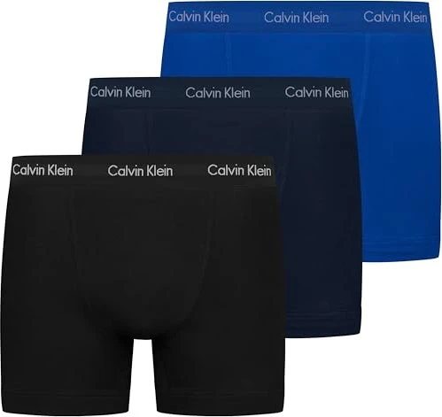 Calvin Klein Cotton Stretch 3er Boxer Briefs c-black/blu (Herren)