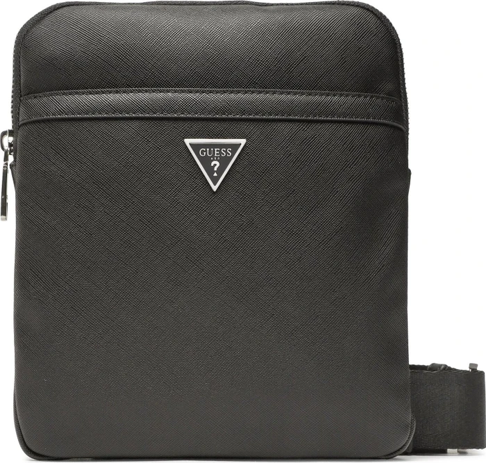 Guess Certosa Saffiano Smart Umhängetasche schwarz