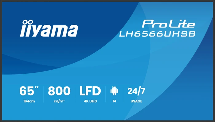 iiyama ProLite LH6566UHSB-B1AG, 65"