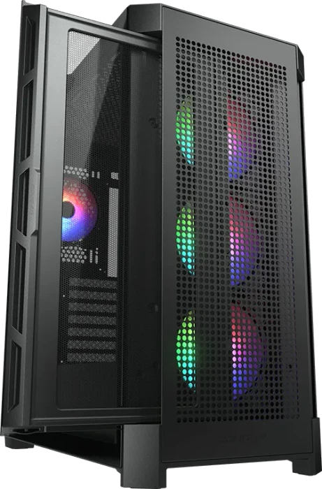 Cougar Duoface Pro RGB, schwarz, Glasfenster