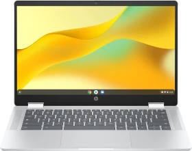 HP Chromebook x360 14b-cd0213ng, Glacier Silver, N100, 4GB RAM, 128GB Flash, DE