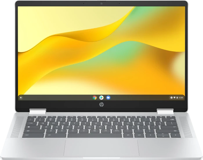 HP Chromebook x360 14b-cd0213ng, Glacier Silver, N100, 4GB RAM, 128GB Flash, DE