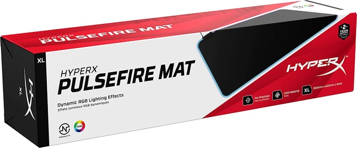 HP HyperX Pulsefire Mat RGB Mousepad, XL 900x420mm, schwarz