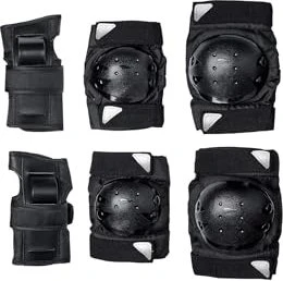 Crivit 6tlg Protektoren Set schwarz (Junior)