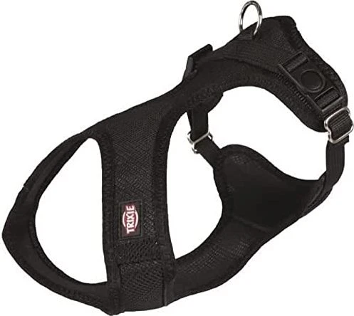 Trixie Comfort Soft Touren-Geschirr, XXS-XS, schwarz