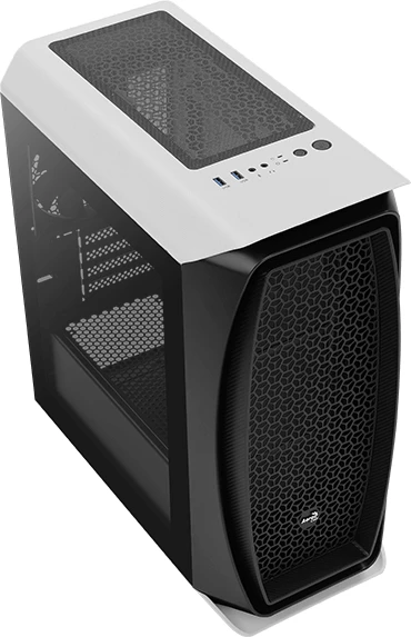 AeroCool Aero One Mini, weiß, Glasfenster