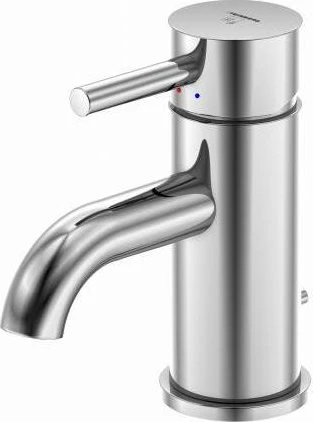 Steinberg Serie 100 Waschtisch-Einhebelmischer mit Ablaufgarnitur Ausladung 100mm chrom
