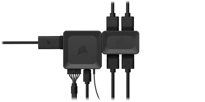 Corsair iCUE LINK auf iCUE LINK GPU RGB Adapter, schwarz