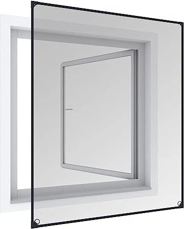 Windhager IS Plus Fliegengitter-Magnetrahmenfenster 100x120cm anthrazit