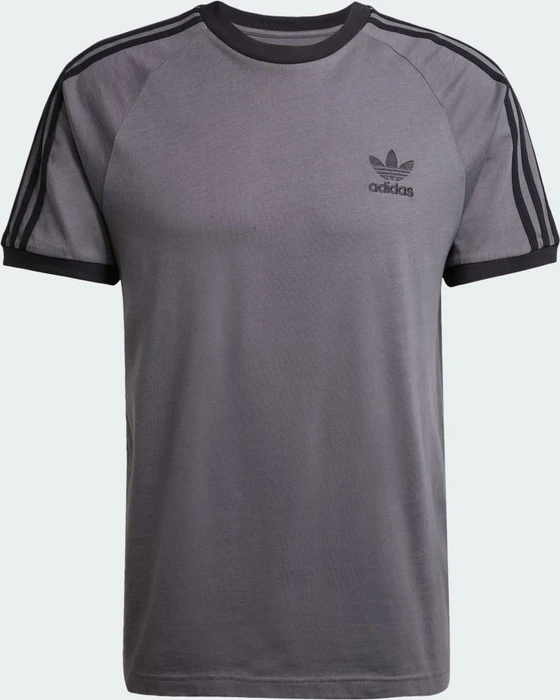 adidas Adicolor Classics 3-Streifen T-Shirt kurzarm grey five/black (Herren)