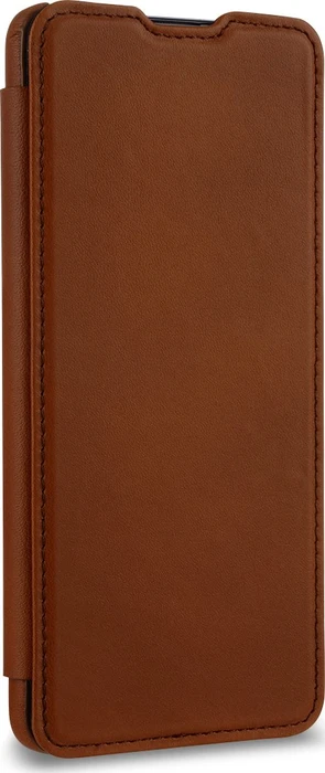 Stilgut Book Type Leather Case für Samsung Galaxy A51 braun