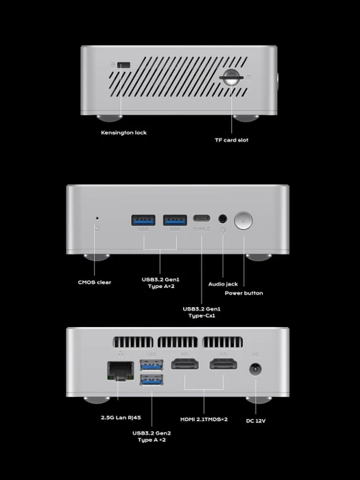 Minisforum UN150P, N150, 16GB RAM, 512GB SSD