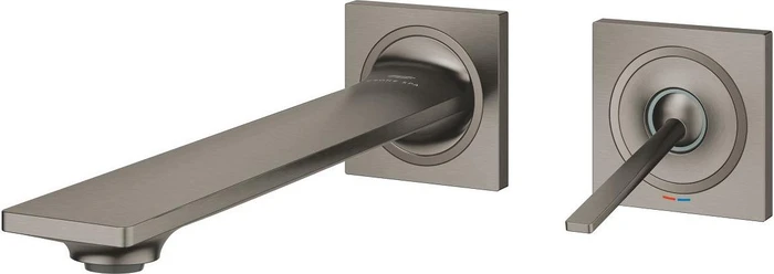Grohe Allure 2-Loch-Waschtischbatterie hard graphite gebürstet