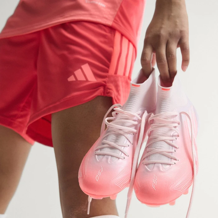 adidas F50 Sparkfusion Elite Mid solar turbo/cloud white/distilled pink (Damen)