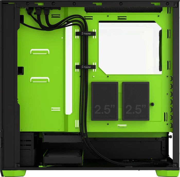 Fractal Design Pop Air RGB Green Core TG Clear Tint, Glasfenster