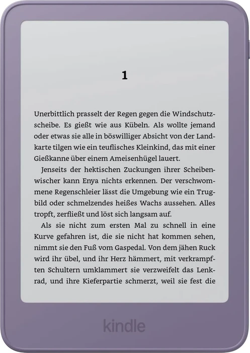 Amazon Kindle 13. Gen, Leuchtendes Lila, 16GB Flash, mit Werbung [2026]