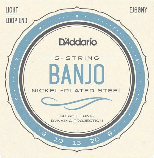 D'Addario 5-String Banjo Nickel Light